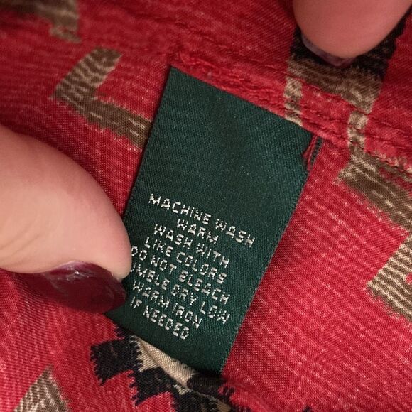 Ralph Lauren bottom down shirt 100% cotton 1xl Impeccable - Picture 5 of 6